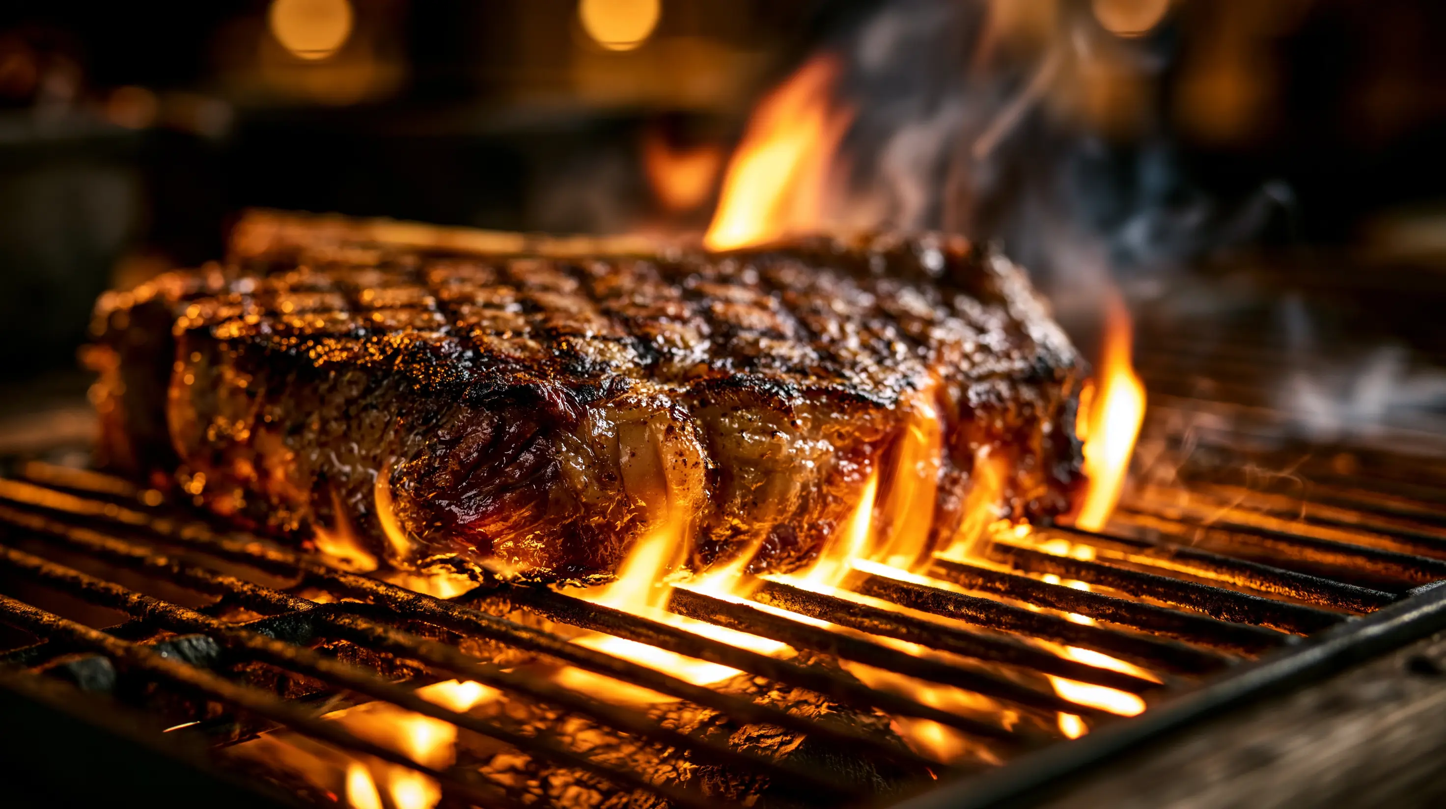 Dry-aged Côte de Boeuf on the fire